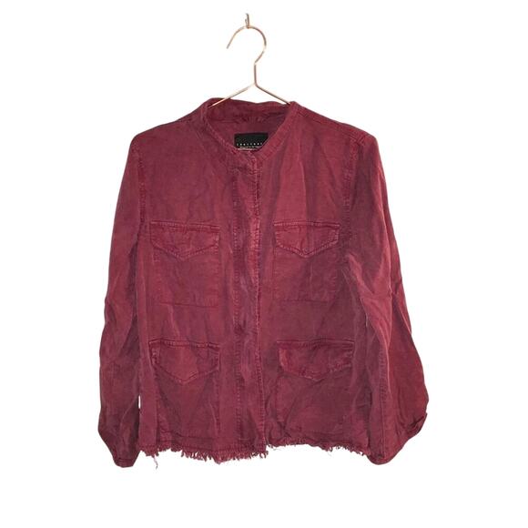 Sanctuary Tencel Frayed Hem Boho Jacket - Size Small - Picture 1 of 7